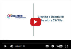 Using CSV file to create Analytics in ElegantJ BI