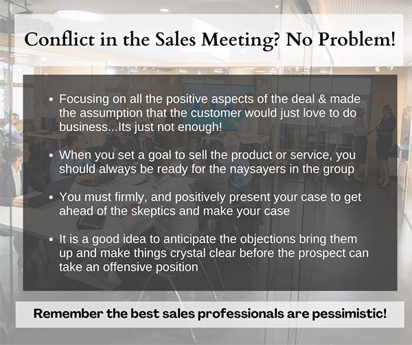 Conflict in the Sales Meeting? No Problem!