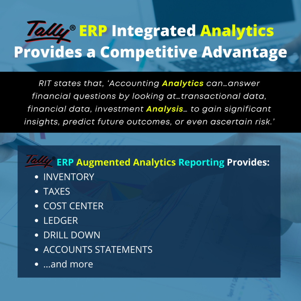 Tally ERP Integrated Analytics Provides a Competitive Advantage