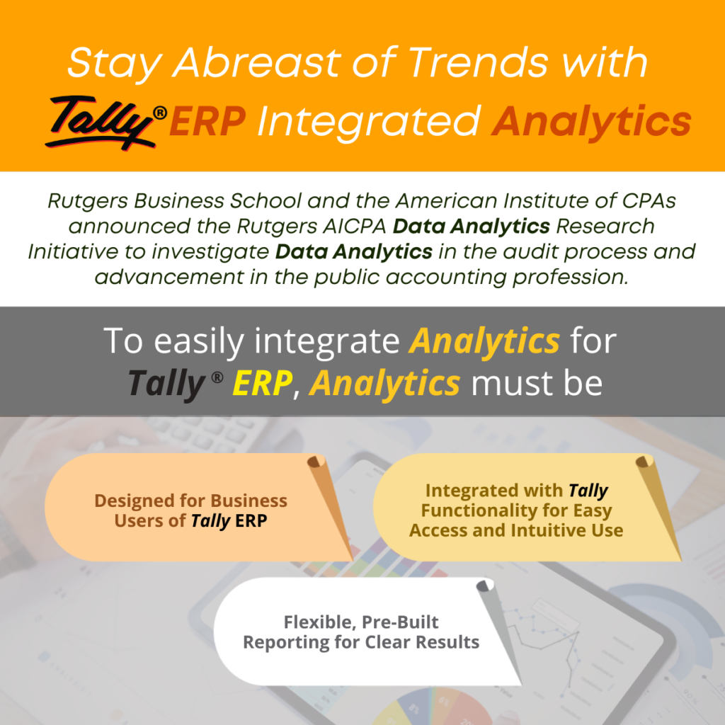 Stay Abreast of Trends with Tally ERP Integrated Analytics