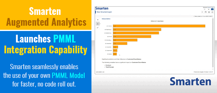 Smarten Augmented Analytics Launches PMML Integration Capability