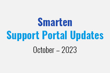 Smarten Support Portal Updates – October – 2023