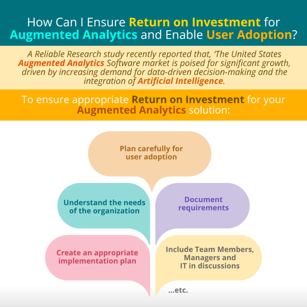 How Can I Ensure Return on Investment for Augmented Analytics and Enable User Adoption?