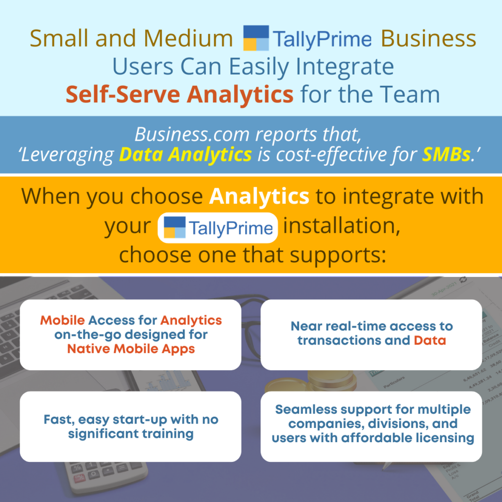 Small and Medium Tally Prime Business Users Can Easily Integrate Self-Serve Analytics for the Team